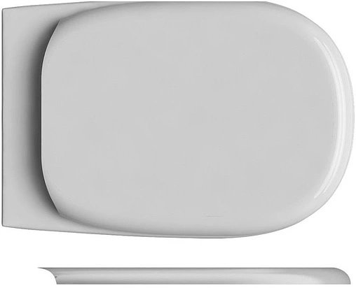Крышка-сиденье для унитаза с микролифтом Isvea H30 белый 40H30200I