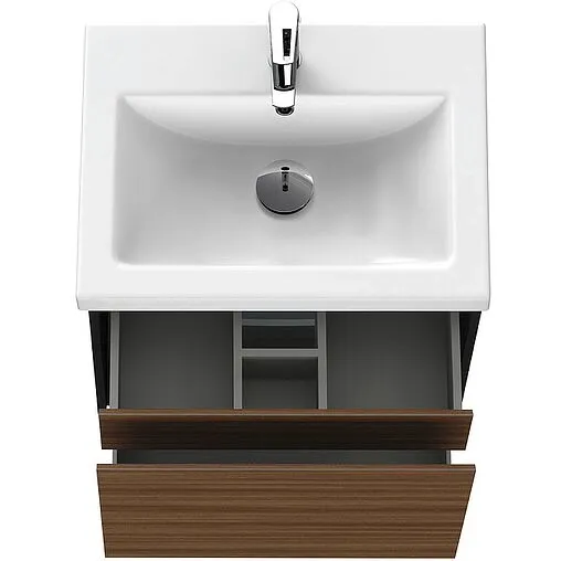 Тумба-умывальник подвесная Cersanit Grande 60 чёрный орех 64759+S-UM-COM60/1-w