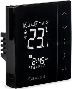 Беспроводной комнатный терморегулятор ZigBee 230В Salus SMART HOME черный VS10BRF Беспроводной комнатный терморегулятор ZigBee 230В Salus SMART HOME черный VS10BRF, 1