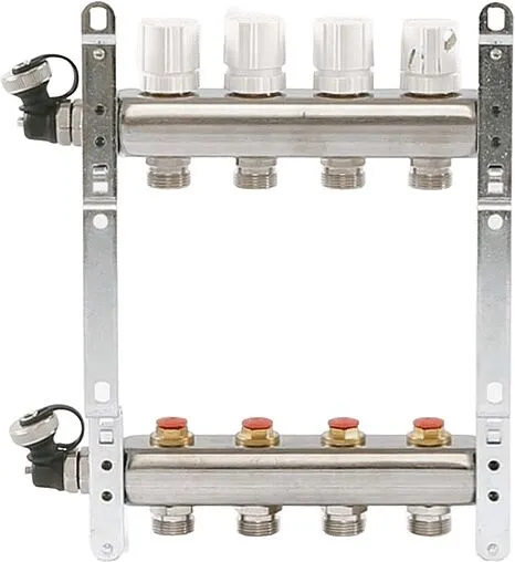 Группа коллекторная распределительная 4 отвода 1&quot;в/в x ¾&quot;ек Uni-fitt 451I4304