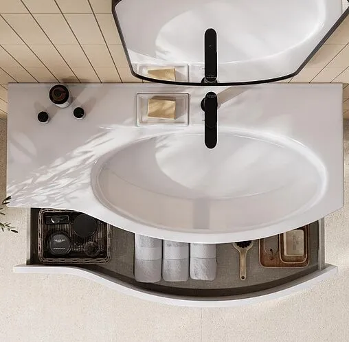 Тумба под умывальник подвесная Kerama Marazzi Riva 100 R белый RV.100Rh\WHT.M Тумба под умывальник подвесная Kerama Marazzi Riva 100 R белый RV.100Rh\WHT.M