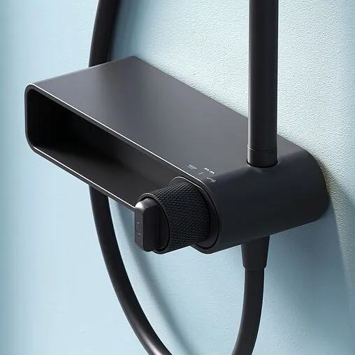 Душевая система со смесителем для душа Am.Pm X-Joy чёрный матовый F0785A622 Душевая система со смесителем для душа Am.Pm X-Joy чёрный матовый F0785A622