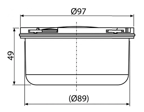 Гидрозатвор для трапа AlcaPlast APV0050