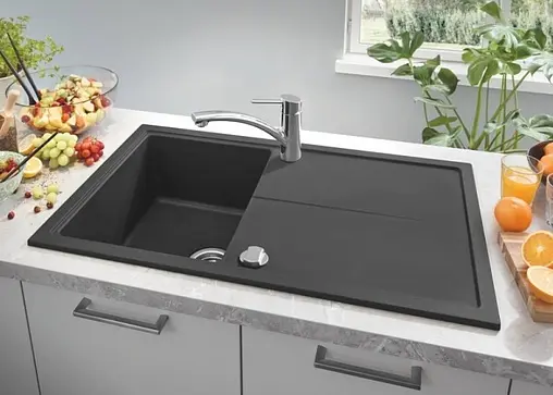 Мойка кухонная Grohe K400-86 серый гранит 31640AT0