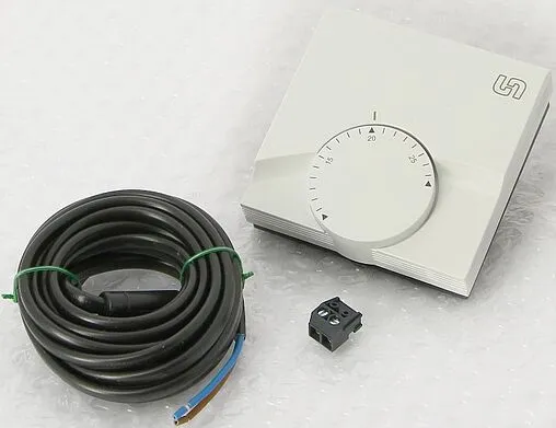 Проводной комнатный терморегулятор НЗ 230В Uni-fitt белый 342M1000