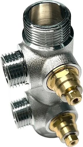 Коллектор регулирующий проходной 2 отвода ¾&quot;в/н x ½&quot;н Uni-fitt 414C3220