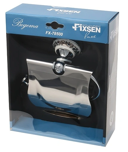 Держатель туалетной бумаги Fixsen Bogema хром/белый FX-78510
