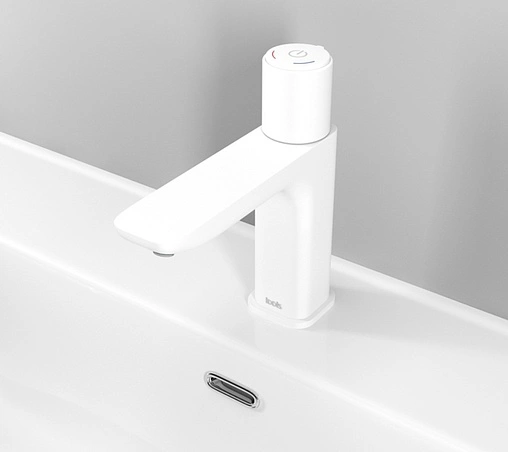 Смеситель для раковины IDDIS Slide белый матовый SLIWTBTi01