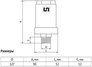 Гаситель гидроударов ½"н Uni-fitt 260N2400 Гаситель гидроударов ½"н Uni-fitt 260N2400, 2