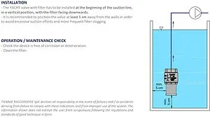 Погружной пружинный обратный клапан с фильтром 2"в Tiemme YACHT 3500040 Погружной пружинный обратный клапан с фильтром 2"в Tiemme YACHT 3500040, 4