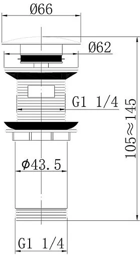 Выпуск автоматический для раковины с переливом Abber BEQUEM розовое золото матовый AF0010MRG Выпуск автоматический для раковины с переливом Abber BEQUEM розовое золото матовый AF0010MRG