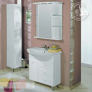 Тумба-умывальник напольная Aquaton Эмили M 80 белый 1A0564K0EM010 Тумба-умывальник напольная Aquaton Эмили M 80 белый 1A0564K0EM010, 4