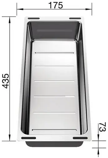 Коландер Blanco нержавеющая сталь 227689