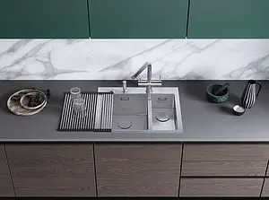 Мойка кухонная Omoikiri Akisame 60-2-IN-L нержавеющая сталь 4993775 Мойка кухонная Omoikiri Akisame 60-2-IN-L нержавеющая сталь 4993775, 4