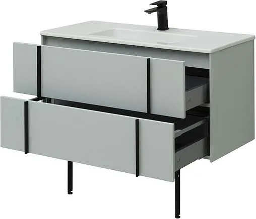 Тумба под умывальник подвесная Allen Brau Reality 100 папирус 1.32007.PWM