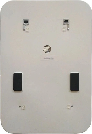 Зеркало с подсветкой Continent Glamour Led 68.5 с музыкальным блоком, с подогревом белый ЗЛП148