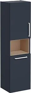 Шкаф-пенал подвесной VitrA Root 40 L тёмно-синий/светлое дерево 68008 Шкаф-пенал подвесной VitrA Root 40 L тёмно-синий/светлое дерево 68008, 1
