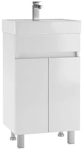 Тумба под умывальник напольный Айсберг Енисей 50 белый DA1620T
