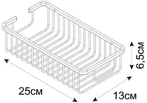 Полка Fixsen Hotel чёрный матовый FX-31050A, 2