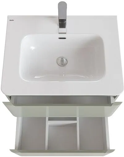 Тумба-умывальник подвесная IDDIS Edifice 60 фисташково-серый EDI60G0i95K6+0106000i28