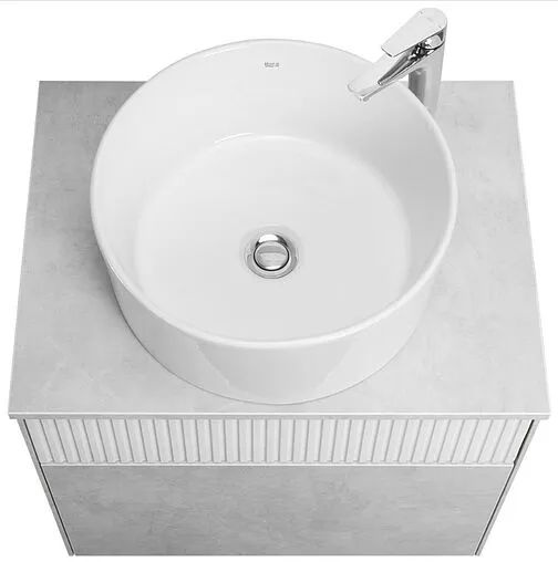 Тумба-умывальник подвесная Aquaton Марбл 60 слэйт/белый матовый 1A2761K2MH4C0