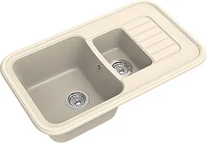 Мойка кухонная Ewigstein Antik A-60KF крем Мойка кухонная Ewigstein Antik A-60KF крем, 1