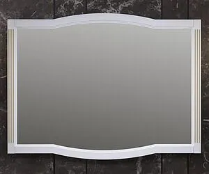 Зеркало Opadiris Лаура 120 белый матовый с золотой патиной Z0000009325, 1