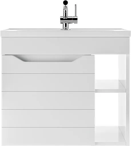 Тумба под умывальник подвесной Айсберг Absolute 60 белый DA6703T