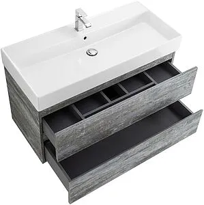 Тумба под умывальник подвесная Cezares Molveno 46 80 Legno Grigio MOLVENO 46-80-2C-SO-LG Тумба под умывальник подвесная Cezares Molveno 46 80 Legno Grigio MOLVENO 46-80-2C-SO-LG, 4