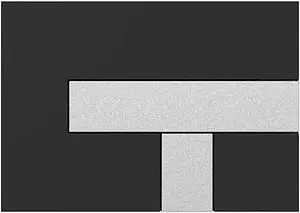 Клавиша смыва для унитаза Sanit LOS 16.733.00..0008 кнопки/хром матовый, панель/черный глянцевый, 1