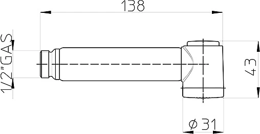 Гигиенический душ Bossini Alexa-Brass хром B00427.030