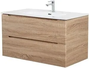 Тумба-умывальник подвесная BelBagno ETNA 100 Rovere Bianco ETNA-1000-2C-SO-WO-P+ Тумба-умывальник подвесная BelBagno ETNA 100 Rovere Bianco ETNA-1000-2C-SO-WO-P+, 3