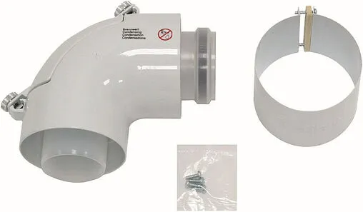 Колено для дымохода Ø 60/100мм ∠ 87° с ревизией Vaillant 303916