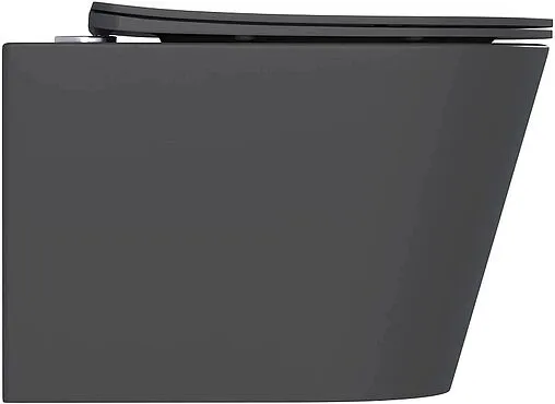 Унитаз подвесной безободковый Hansmann keramik Round Dark Grey темно-серый УНИ0020