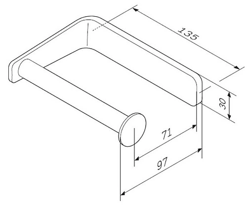 Держатель туалетной бумаги Am.Pm Inspire 2.0 хром A50A34100