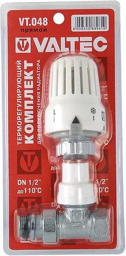 Вентиль терморегулирующий прямой ½&quot; в/н Valtec VT.048.N.04
