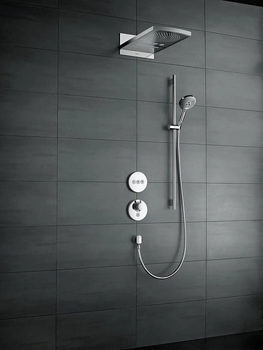 Душевая стойка Hansgrohe Raindance Select S 120 3jet 90см хром/белый 26631400