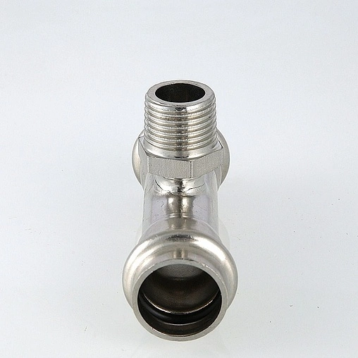 Тройник пресс переходной 28мм x ¾&quot;н x 28мм Valtec VT.INOX-PRESS VTi.933.I.280528