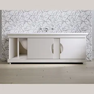 Экран для ванны фронтальный Alavann Monaco 180 белый 2087, 3