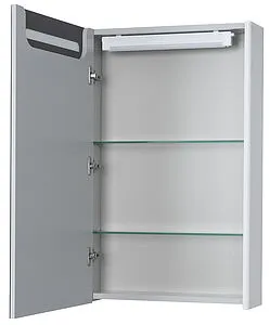 Шкаф-зеркало Aquaton Сильва 50 дуб полярный 1A215502SIW7L, 4