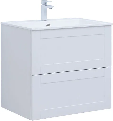 Тумба-умывальник подвесная Aquanet Терра 70 белый матовый 00313233+