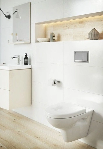 Клавиша смыва для унитаза Cersanit Enter P-BU-ENT/Cm хром матовый