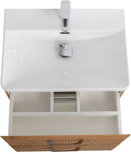 Тумба-умывальник подвесная BelBagno DUE 50 Rovere Nature DUE-500-2C-SO-RN-P+BB-8076-3-50