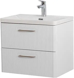 Тумба-умывальник подвесная BelBagno DUE 60 Белый металлик DUE-600-2C-SO-BM-P+BB-8076-3-60, 3