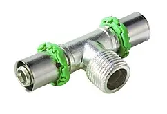 Тройник пресс переходной 26мм x 1"н x 26мм Comap SkinPress 734JEJ-02 Тройник пресс переходной 26мм x 1"н x 26мм Comap SkinPress 734JEJ-02