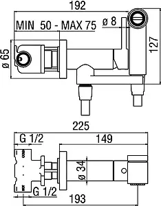 Гигиенический душ со смесителем Nobili хром AV00600CR Гигиенический душ со смесителем Nobili хром AV00600CR, 2