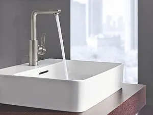 Смеситель для раковины Grohe Lineare полированная сталь 23296DC1, 4