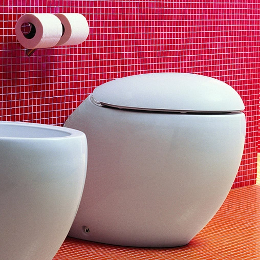 Унитаз приставной Laufen Alessi One c покрытием LCC белый 8.2197.1.400.000.1