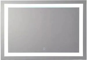 Зеркало с подсветкой Continent Rimini Led 80x60 с механическим выключателем белый ЗЛП2125, 1