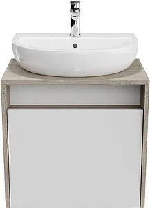 Тумба-умывальник подвесная Kerama Marazzi Pro 60 белый\дуб Орегон PRO.60.1WHT+ Тумба-умывальник подвесная Kerama Marazzi Pro 60 белый\дуб Орегон PRO.60.1WHT+, 1